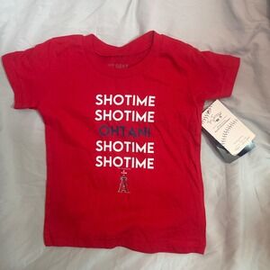 Tiny Turnip LA Angels Shohei Ohtani Shotime Infant Red Tee Shirt 18 Months NWT